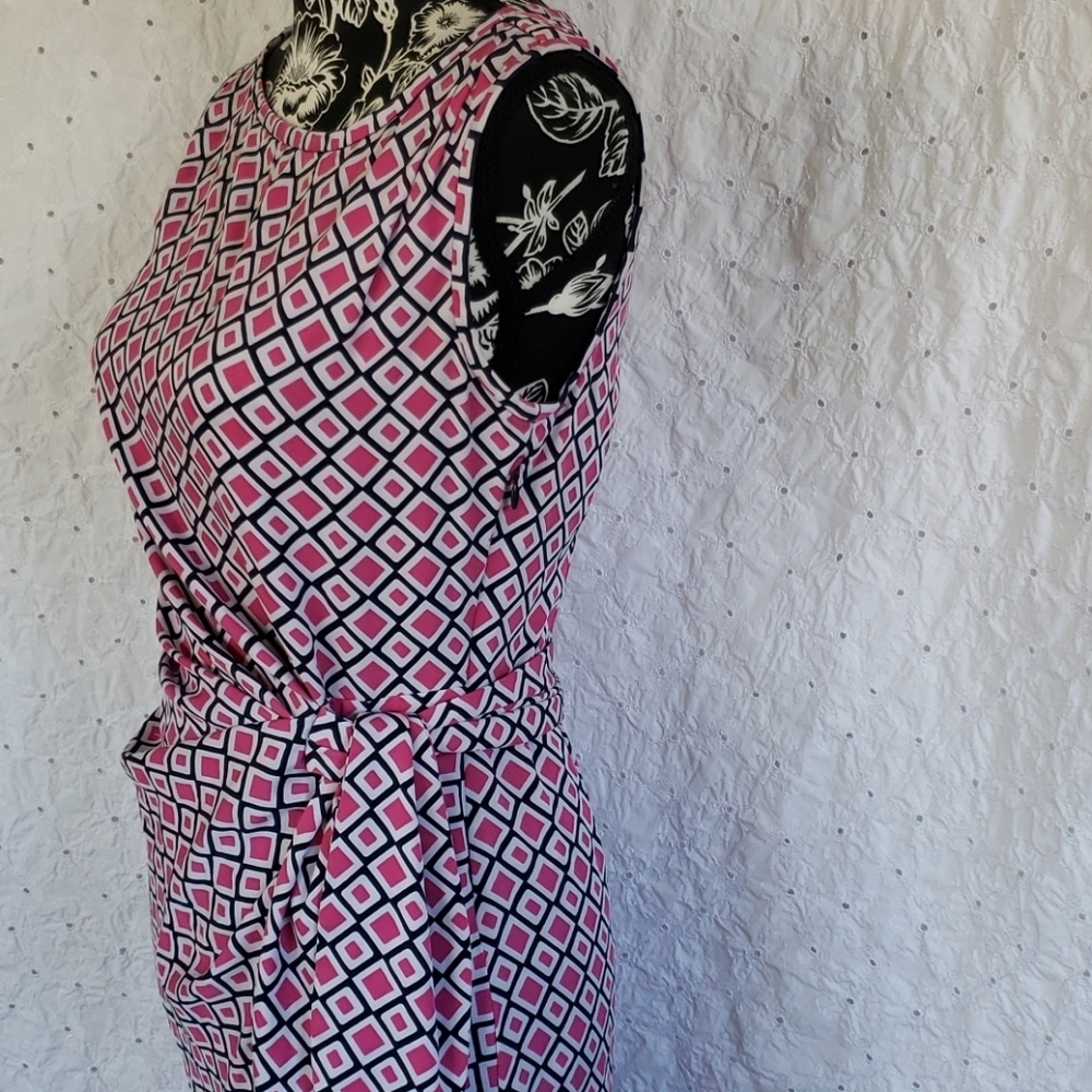 DVF faux wrap sleeveless dress size 0 - Picture 5 of 9